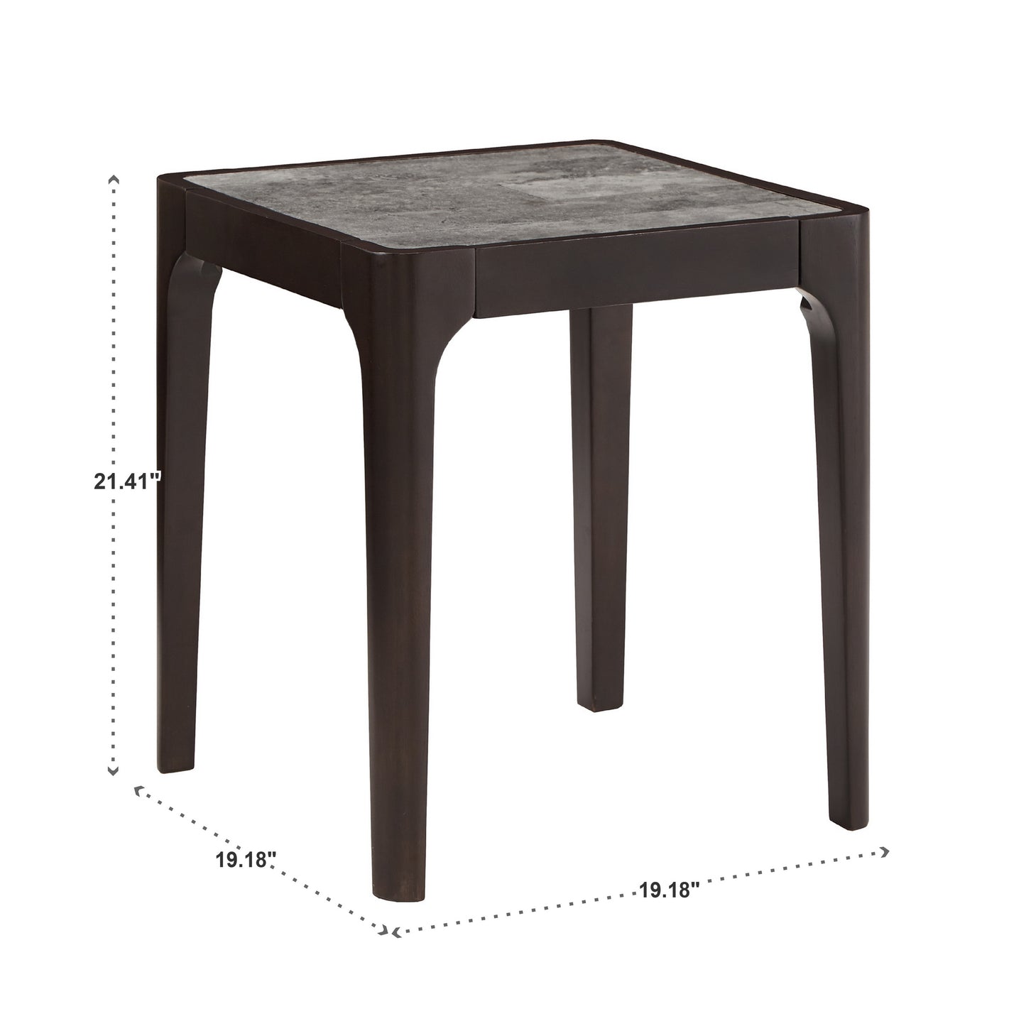 Faux Marble Top Table - 21" height End Table