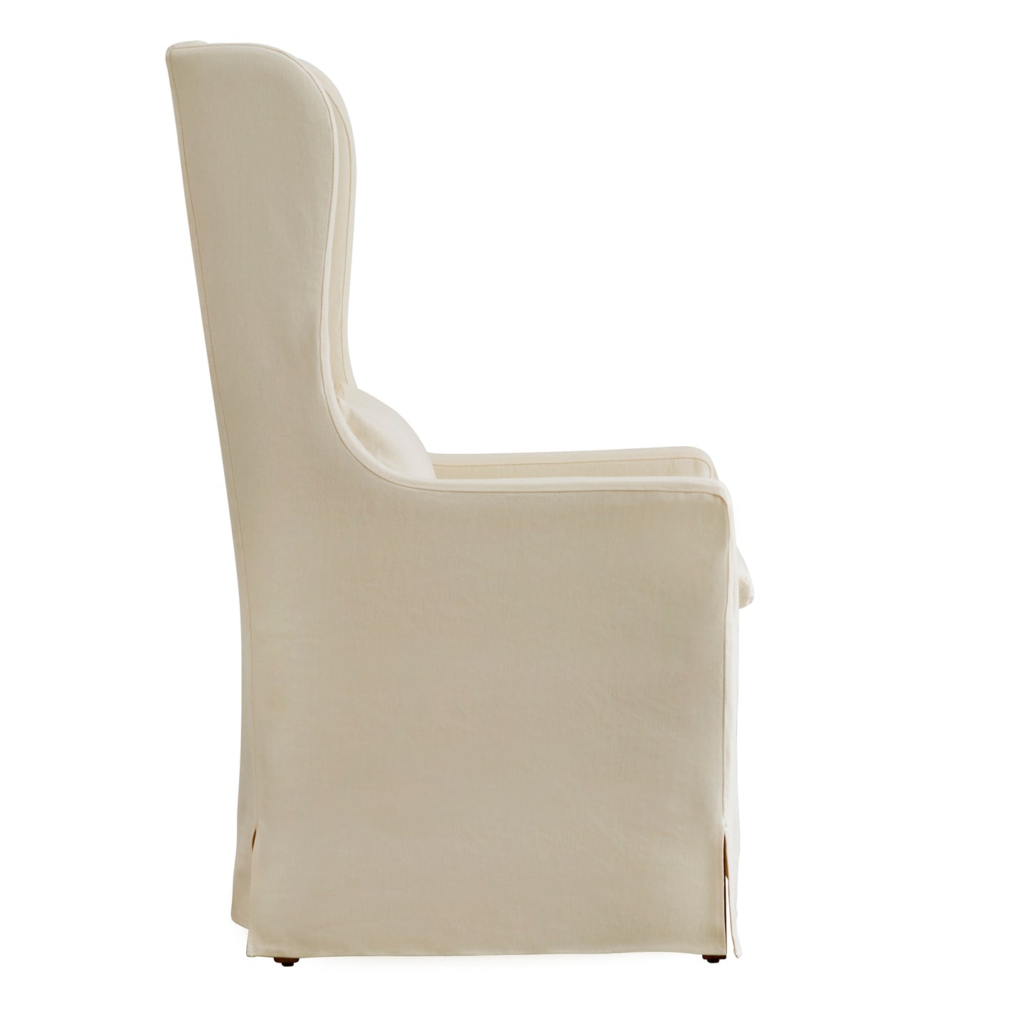 Slipcovered Wingback Parson Chair - Cream