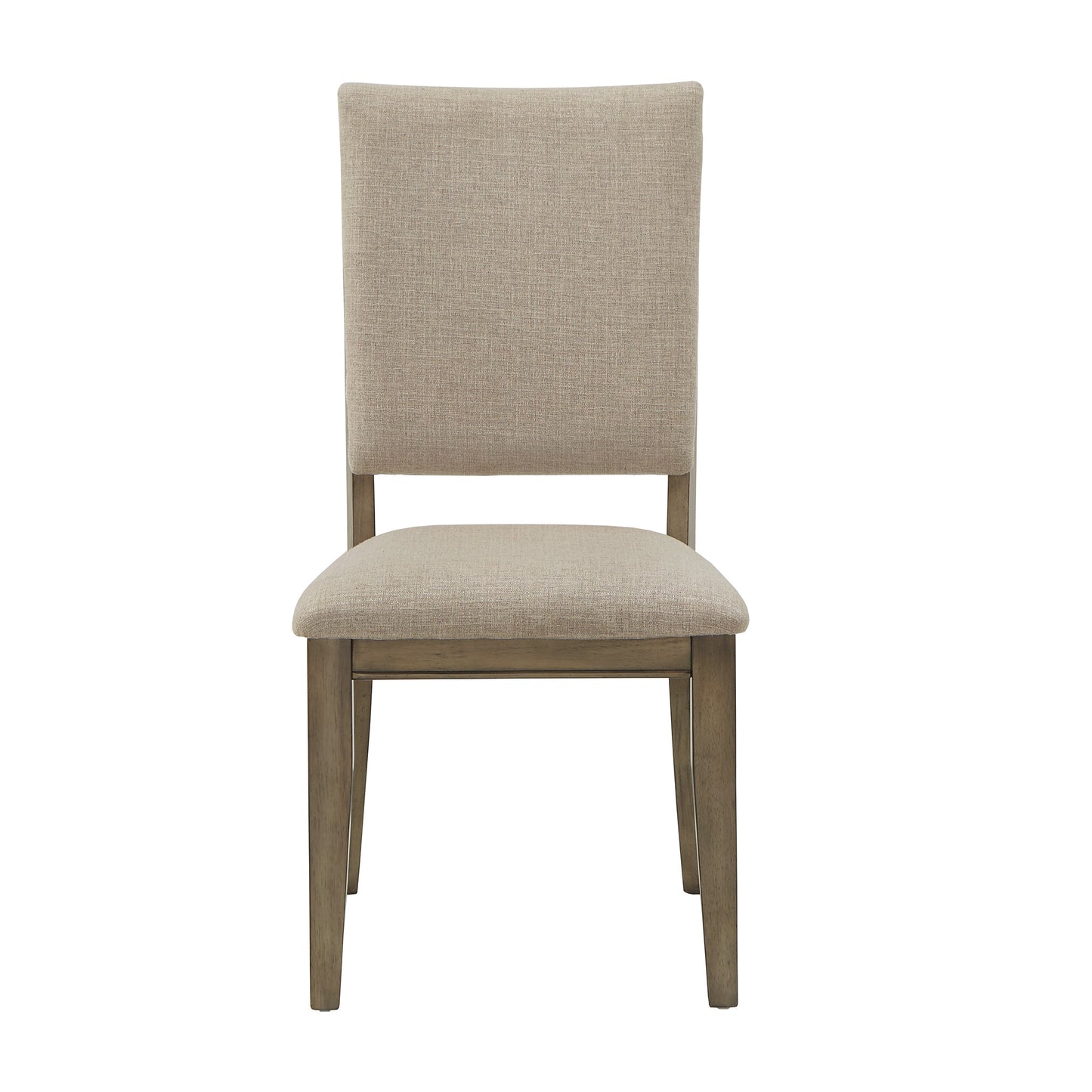 Antique Beige Fabric Dining Chairs (Set of 2)