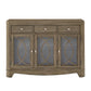 Antique Taupe LED Touch Light Buffet Server