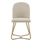 Linen Upholstered Dining Chairs (Set of 2) - Beige