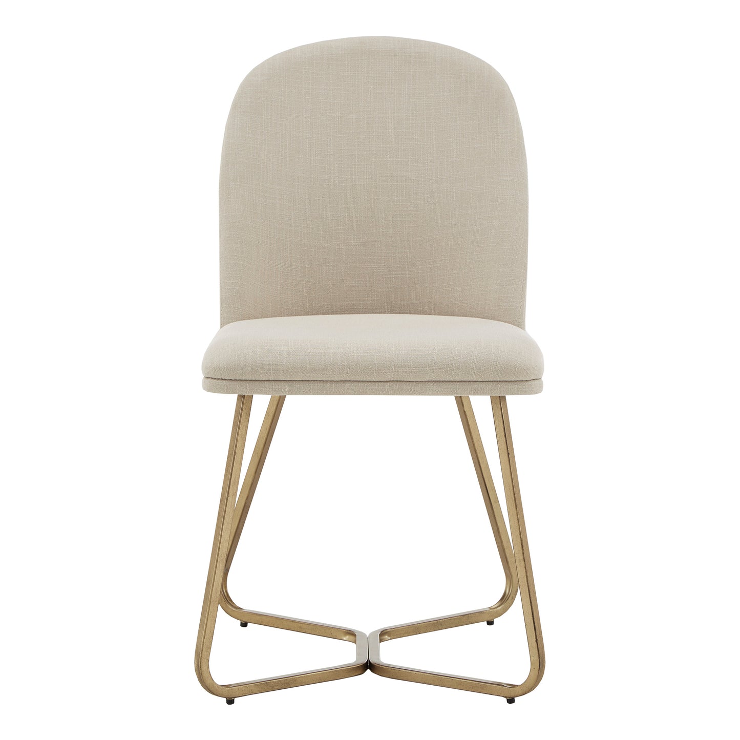 Linen Upholstered Dining Chairs (Set of 2) - Beige