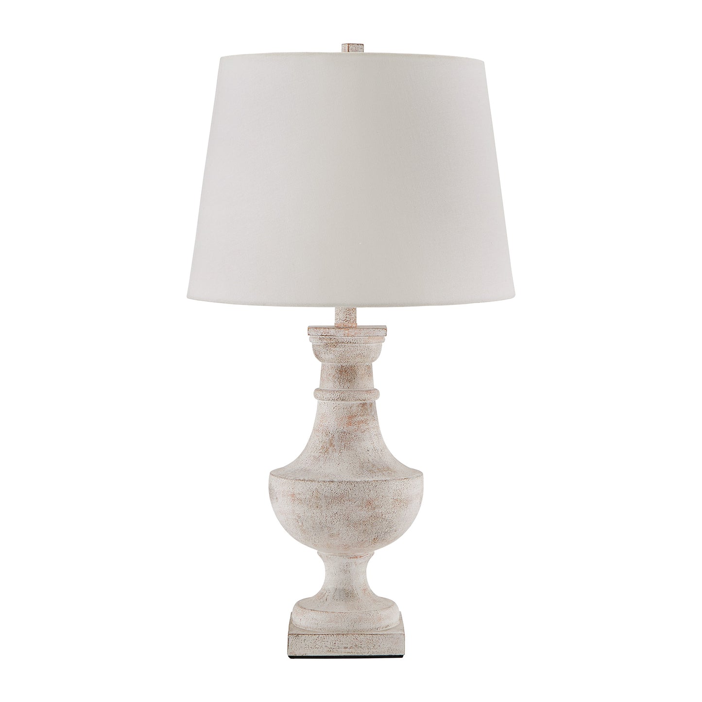 Textured Off-White 1-Light Accent Table Lamp