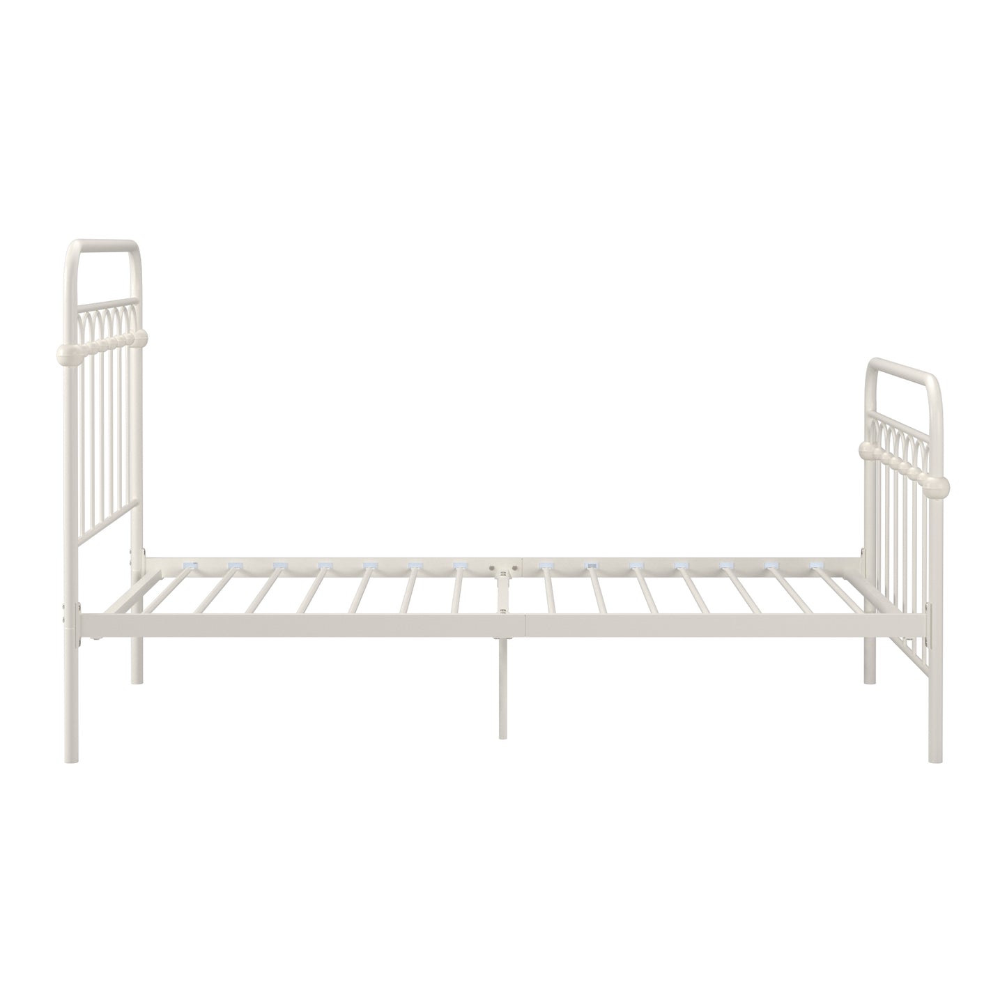 Metal Arches Twin Platform Bed - White
