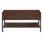 Two-Tone Lift-Top Rectangular Tables - Walnut Finish, End Table and Coffee Table Set