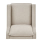 Fabric Chair with Down Feather Cushions - Oatmeal