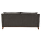 Fabric Sofa with Down Feather Cushions - Black