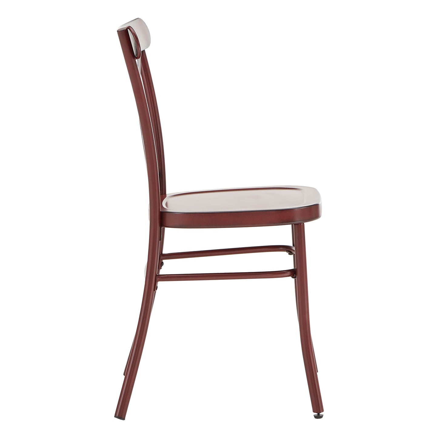 Metal Dining Chairs (Set of 2) - Antique Berry Red
