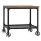 Rectangle Industrial Modern Rustic End Table