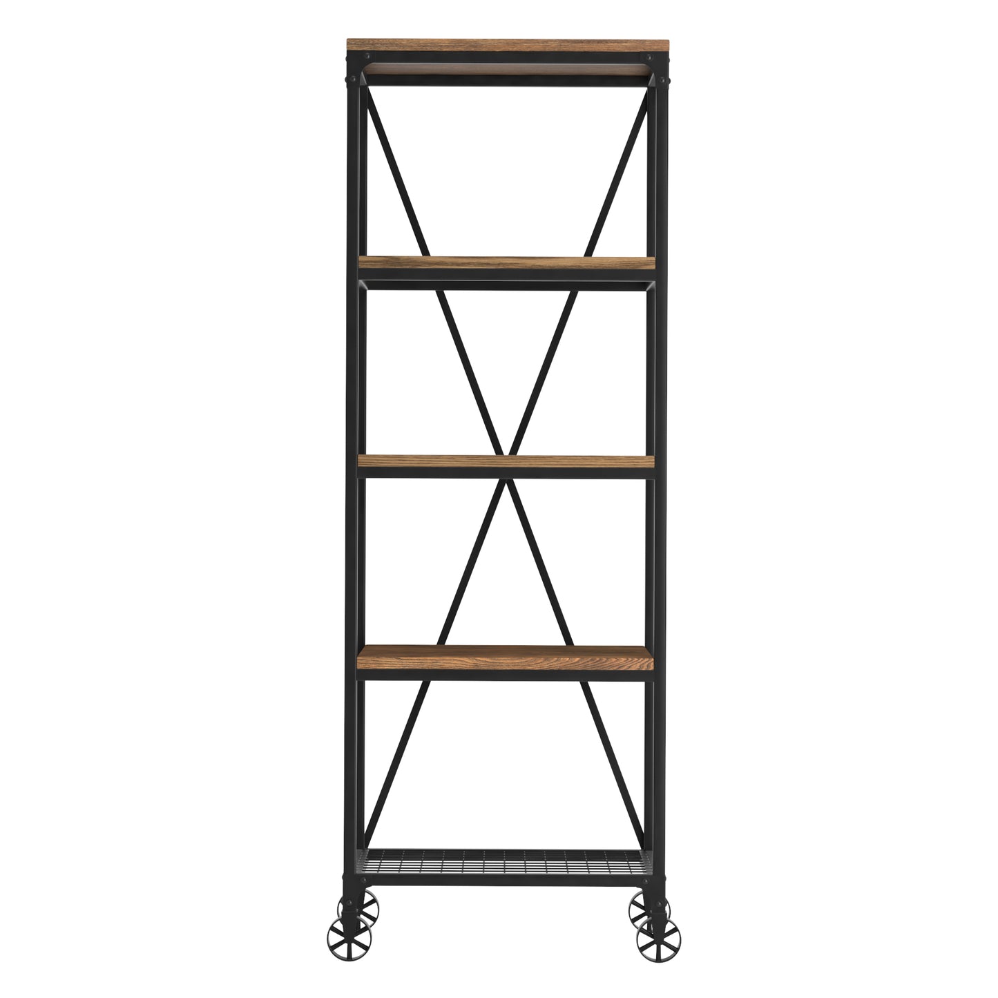 Industrial Modern Rustic 26-inch Bookcase - 26-Inch