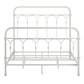 Casted Knot Metal Bed - Antique White, Full (Full Size)