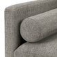 Mid-Century Tapered Leg Accent Chair with Pillows - Grey