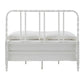 Metal Spool Bed - White, Queen (Queen Size)