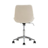 Velvet Ripple Pattern Office Chair - Beige