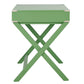 X-Base Wood Accent Campaign Writing Desk - Meadow Green