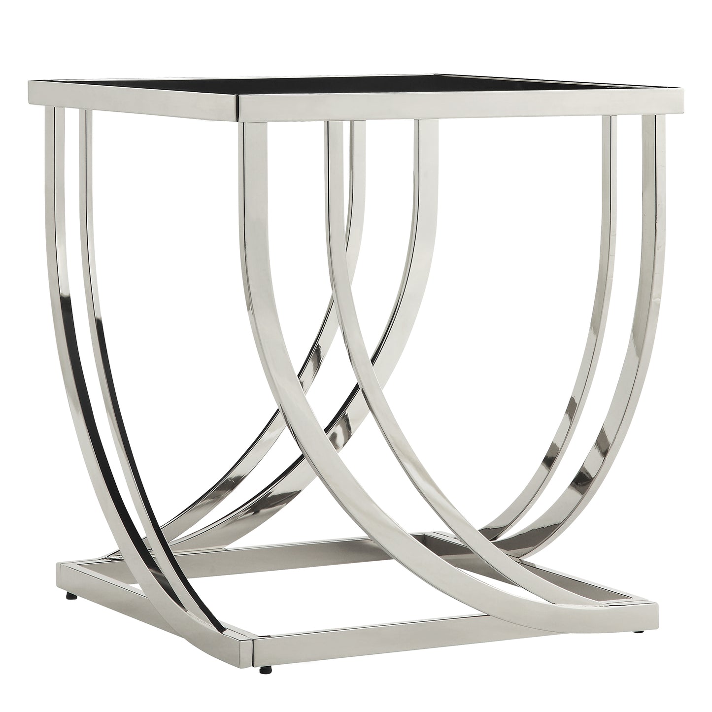 Steel Arch Square End Table
