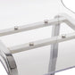 Acrylic Swivel High Back Stools (Set 2) - Chrome, 29" Bar Height