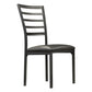 Black Metal Dining Chairs (Set of 4)
