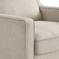 Fabric Chair with Down Feather Cushions - Oatmeal