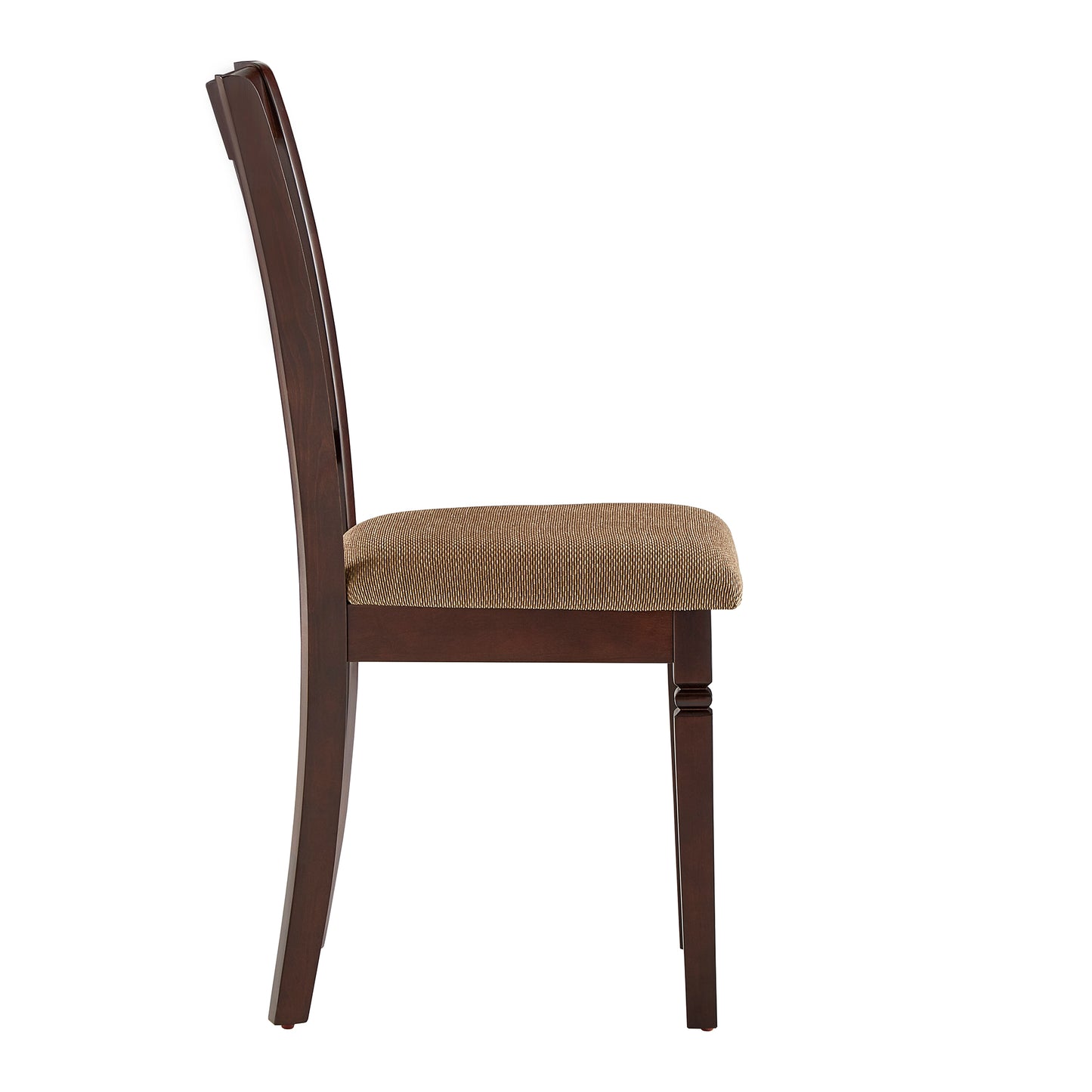 Espresso Finish Upholstered Dining Chairs (Set of 2)