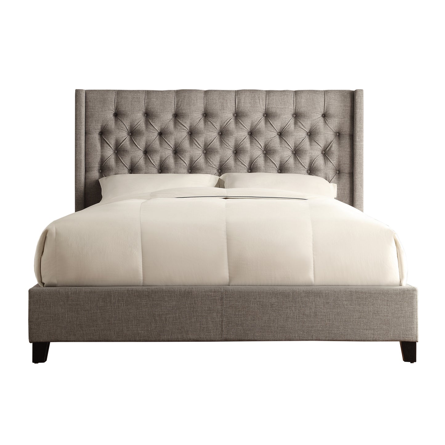 Wingback Button Tufted Bed