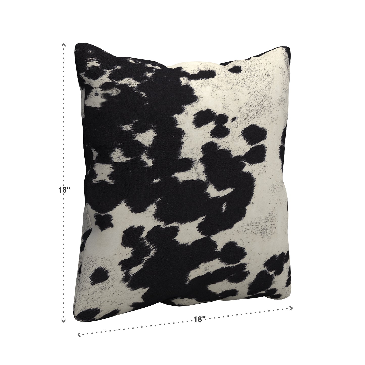 Faux Cowhide Print Accent Pillows (Set of 2) - Black Cowhide