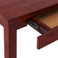 Solid Wood Rectangular Dining Table with Two Drawers - Antique Berry