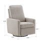 Push Back Swivel Recliner Chair - Grey Fabric