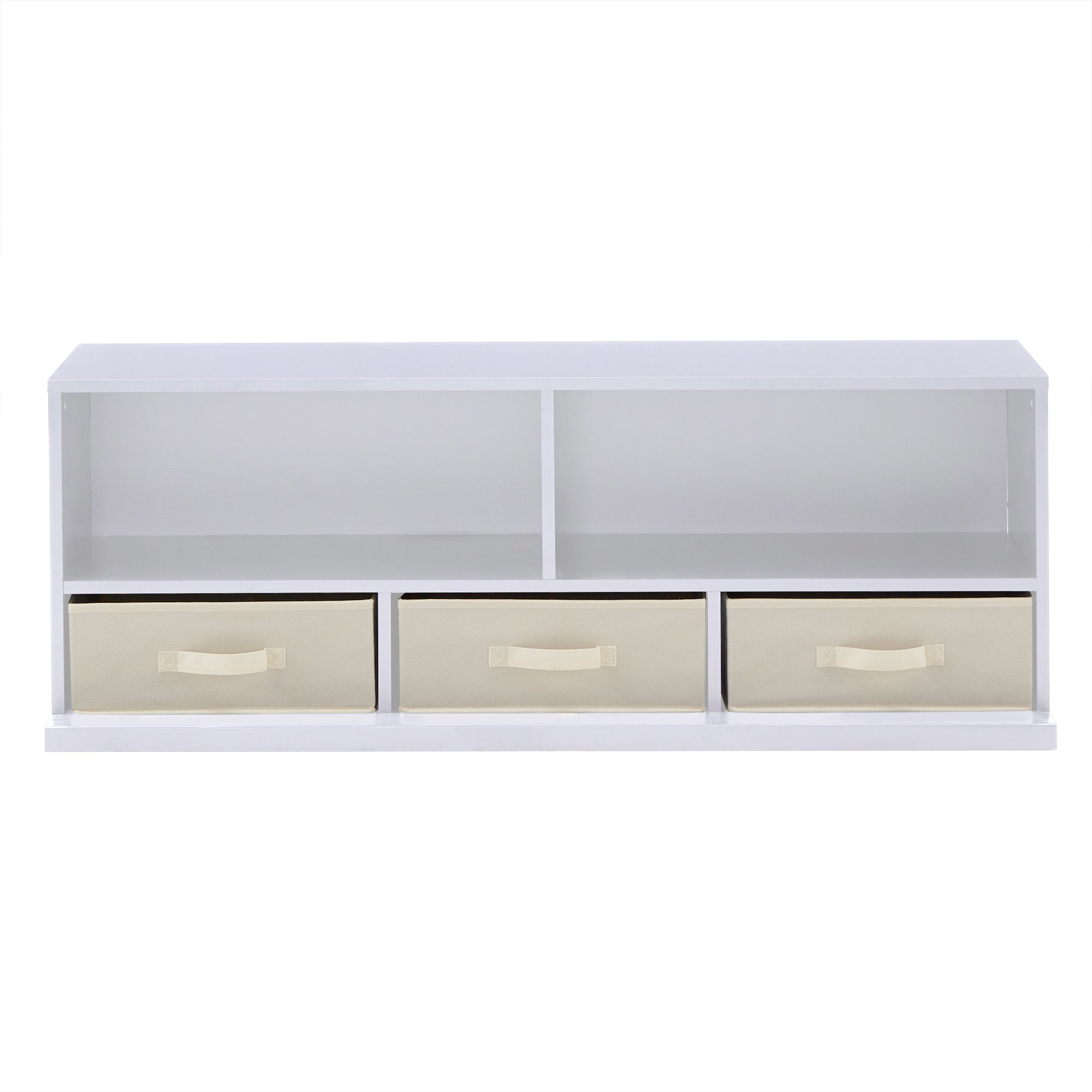 Modular Stacking Storage Bins - White, 1 Box with three (3) Drawers