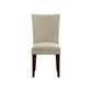 Upholstered Parsons Dining Chairs (Set of 2) - Light Brown Microfiber