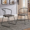 Iron and Grey Round Dining Set - Dining Height