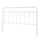 Casted Knot Metal Bed - Antique White, King (King Size)