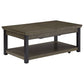 Wood Finish Lift-Top Coffee Table - Antique Grey