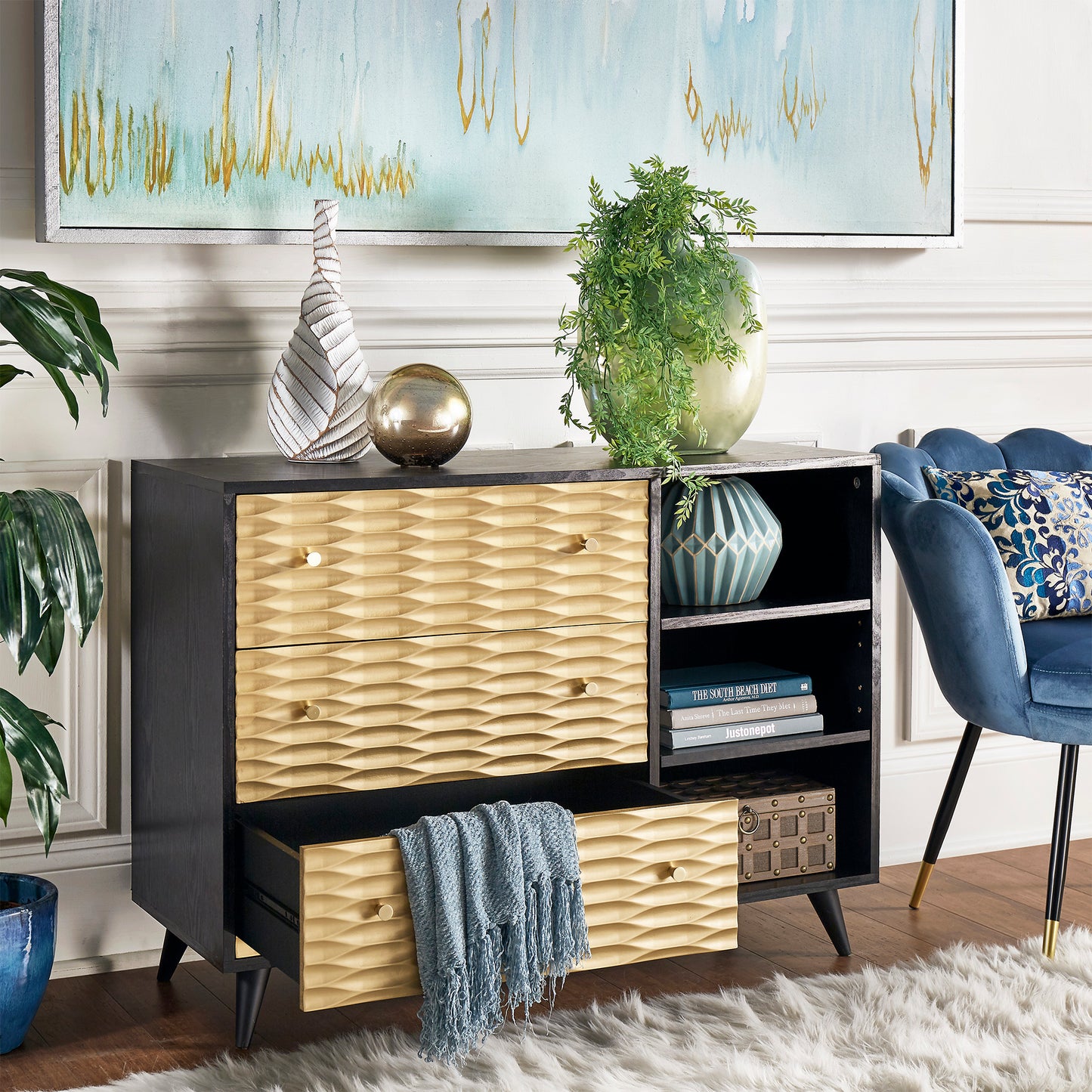 Two-Tone 3-Drawer Accent Chest