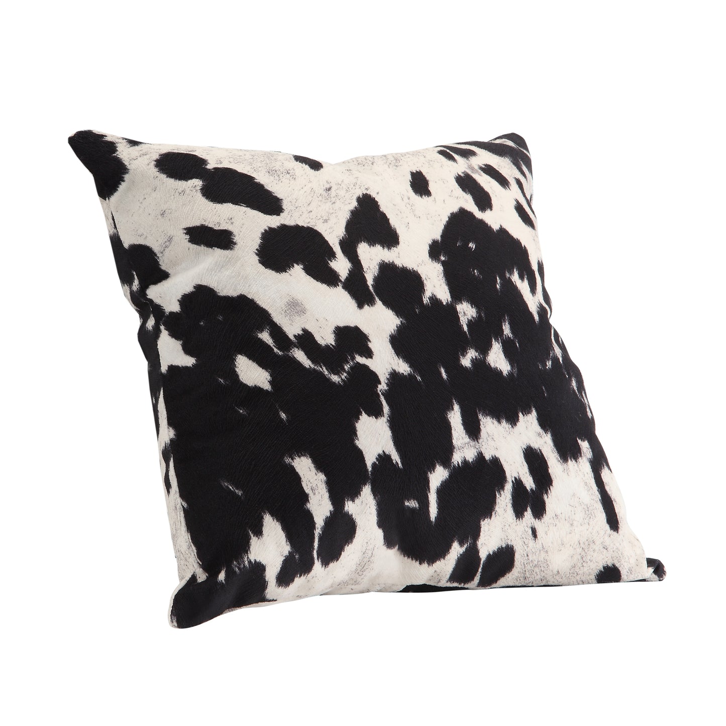 Faux Cowhide Print Accent Pillows (Set of 2) - Black Cowhide