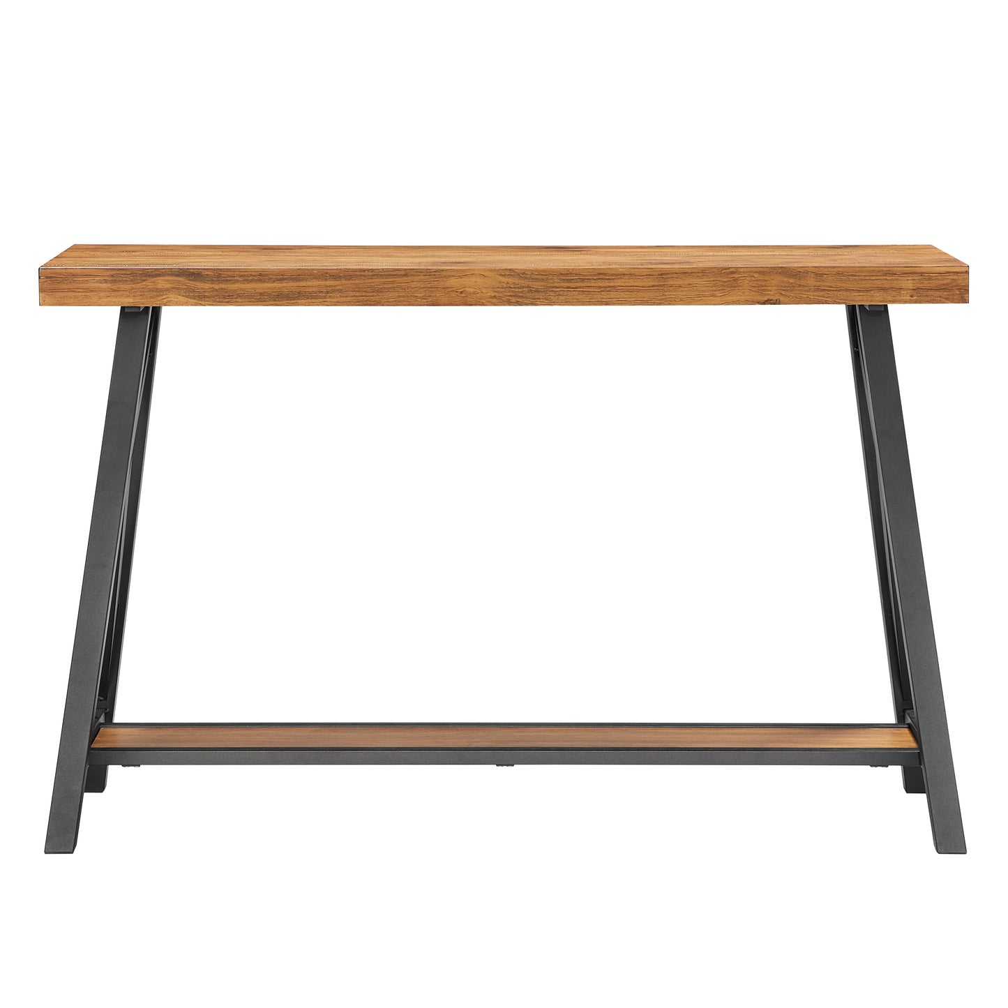 Sofa Table with Shelf - Oak Finish