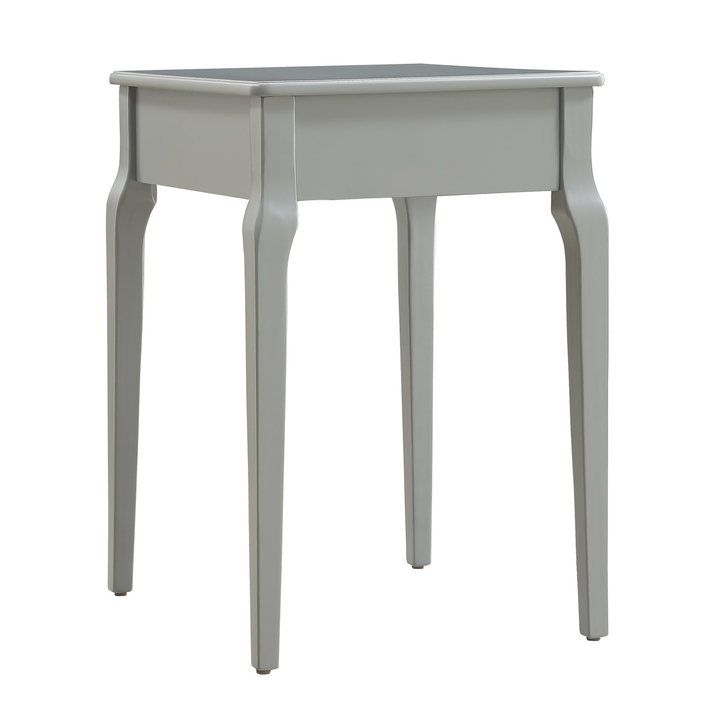 1-Drawer Wood Side Table - Grey