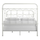 Casted Knot Metal Bed - Antique White, Full (Full Size)