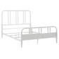 Metal Spool Bed - White, Queen (Queen Size)