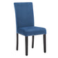 Nailhead Velvet Upholstered Chairs (Set of 2) - Side Dining Chair, Blue