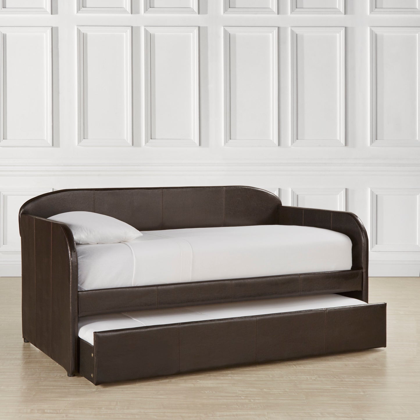 Daybed with Trundle - Faux Leather - Faux Leather