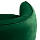 Brass Finish Velvet Upholstered Accent Chair - Green