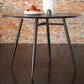 Two-Tone Wood Dining Table - Black Base