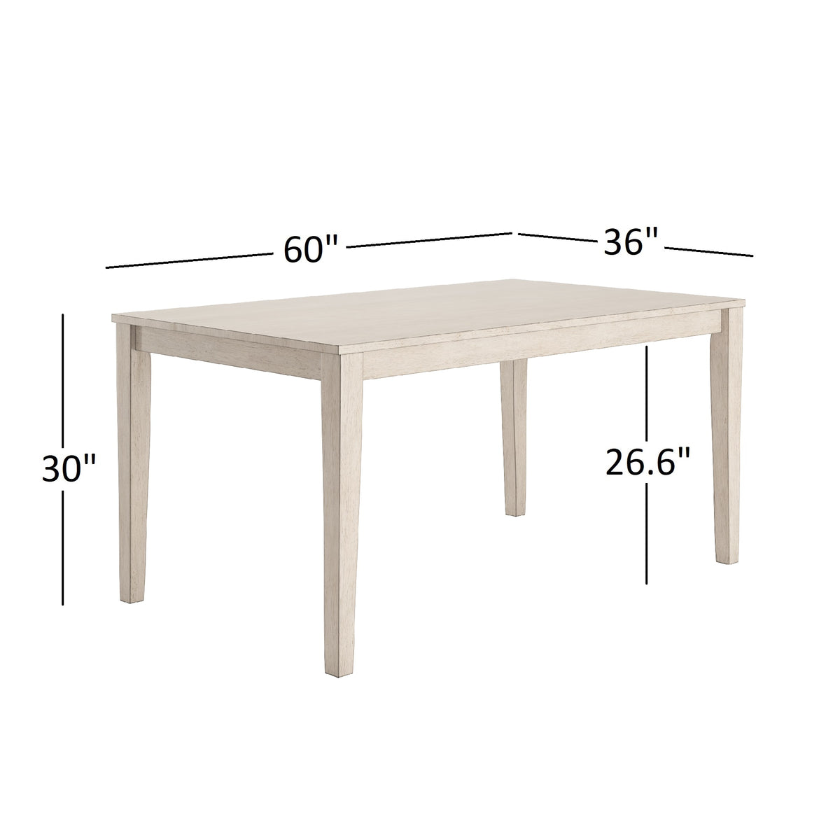 60-inch Rectangular Dining Table - Pewter Green by iNSPIRE Q Classic ...