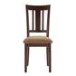Espresso Finish Upholstered Dining Chairs (Set of 2)