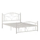 White Metal Platform Bed - Full