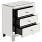 Mirrored 3-Drawer End Table