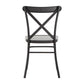 Metal Dining Chairs (Set of 2) - Antique Black Finish