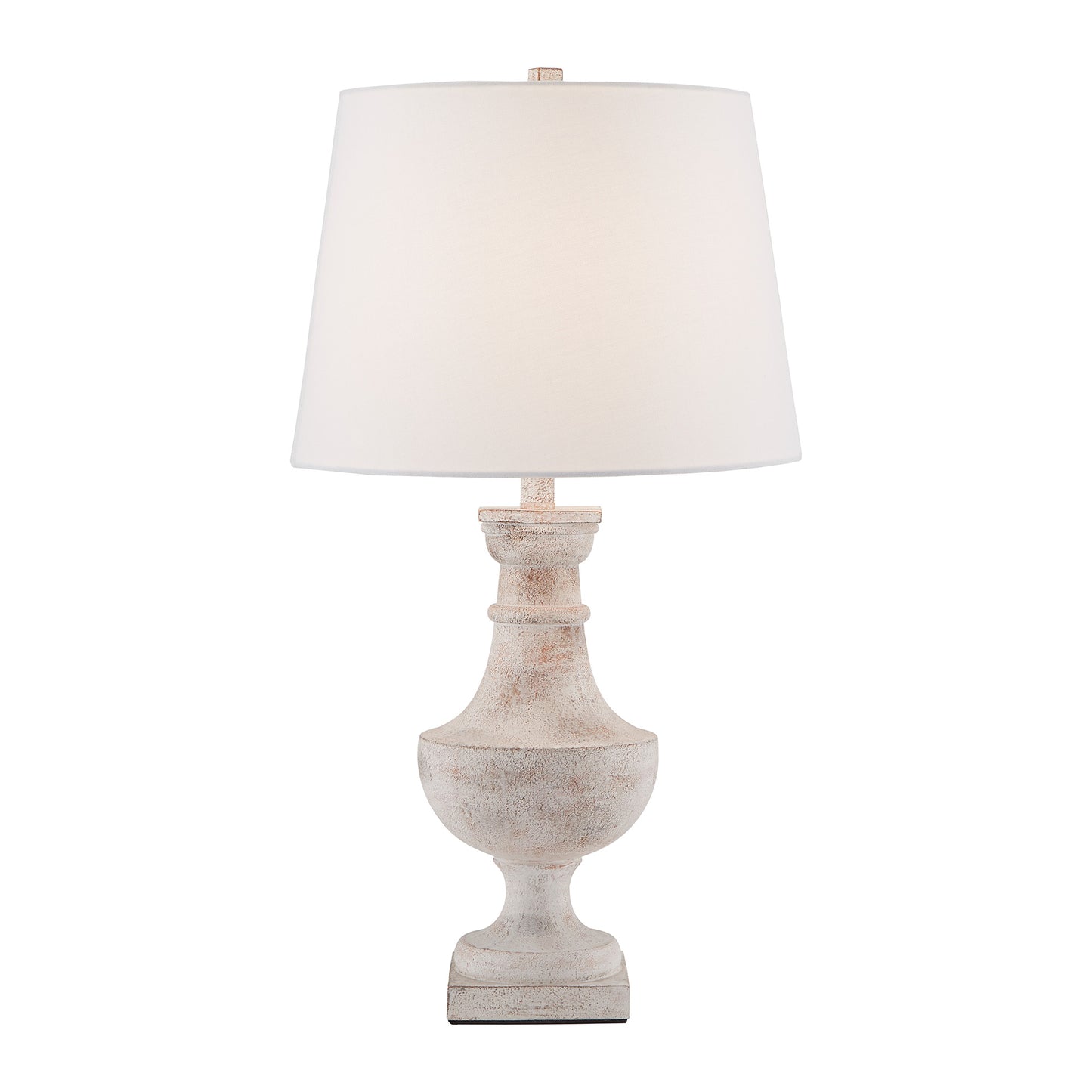 Textured Off-White 1-Light Accent Table Lamp