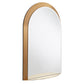 Metal Arched Wall Mirror with Shelf - Gold Finish